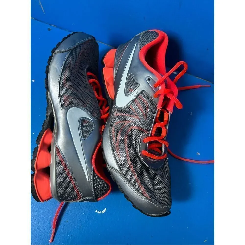Nike Womens Size 9 Reax Running Shoes Gray 525755-003 Mesh Lace Up Sneakers